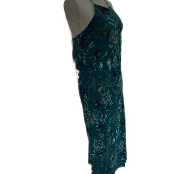 NWT Band Of The Free Audette Teal Floral Halter Midi Dress - Picture 8 of 16